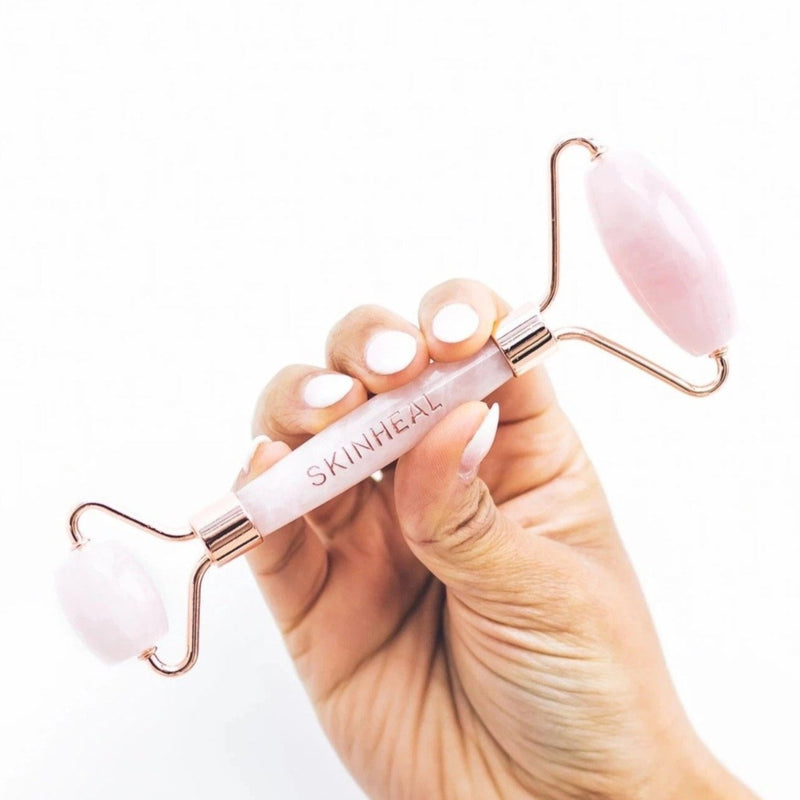 ROSE QUARTZ FACE ROLLER - SKIN HEAL