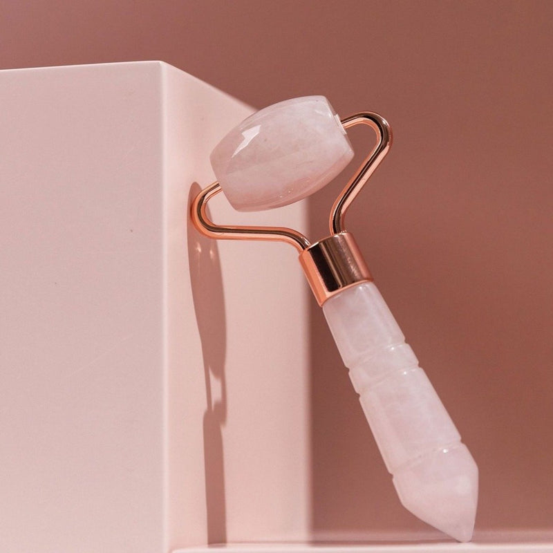 MINI FACE ROLLER - ROSE QUARTZ - SKIN HEAL